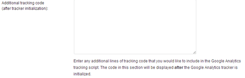 Google Analyticator Additional tracking code(after tracker initialization)