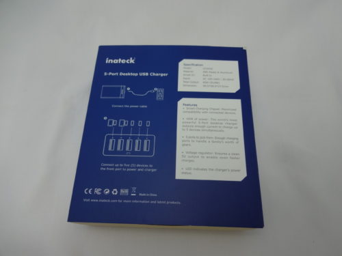 Inatech 5-Port Desktop USB Charger　外箱裏側