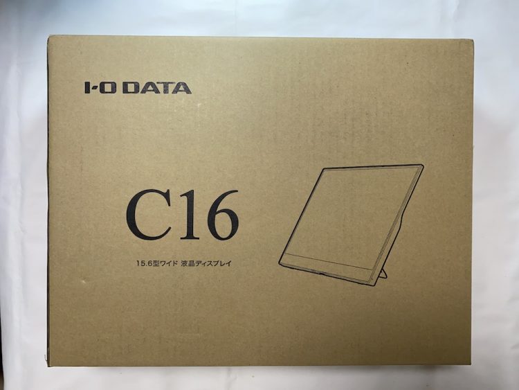 IODATA モバイルモニター 15.6型 LCD-MF161XP 外箱