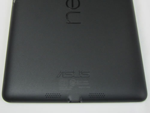 Google Nexus 7 2013 背面下部