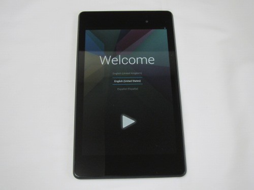 Google Nexus 7 2013 初期起動画面